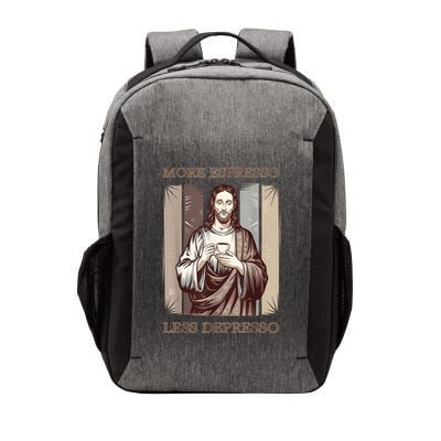 Jesus More Espresso And Less Depresso Retro Coffee Lovers Vector Backpack
