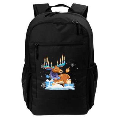 Jewish Moose Funny Hanukkah Shirt Moose Pajamas Gifts Girls  Daily Commute Backpack