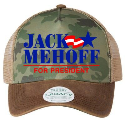 Jack Mehoff For President Funny Election 2024 Legacy Tie Dye Trucker Hat