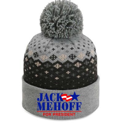 Jack Mehoff For President Funny Election 2024 The Baniff Cuffed Pom Beanie