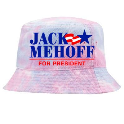 Jack Mehoff For President Funny Election 2024 Tie-Dyed Bucket Hat