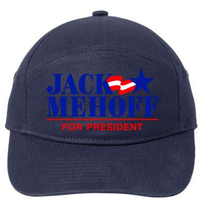 Jack Mehoff For President Funny Election 2024 7-Panel Snapback Hat