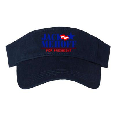 Jack Mehoff For President Funny Election 2024 Valucap Bio-Washed Visor