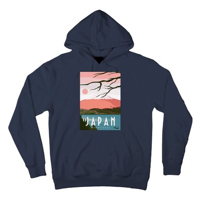 Japan Mount Fuji Retro Vintage Poster Hoodie