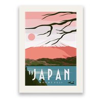 Japan Mount Fuji Retro Vintage Poster Poster