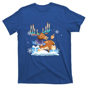 Jewish Moose Funny Hanukkah Meaningful Gift Moose Pajamas Funny Gift Gift T-Shirt