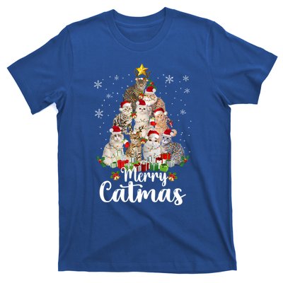 Jingle Meows Funny Cats Christmas Tees For Cat Lovers Gift T-Shirt