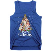 Jingle Meows Funny Cats Christmas Tees For Cat Lovers Gift Tank Top