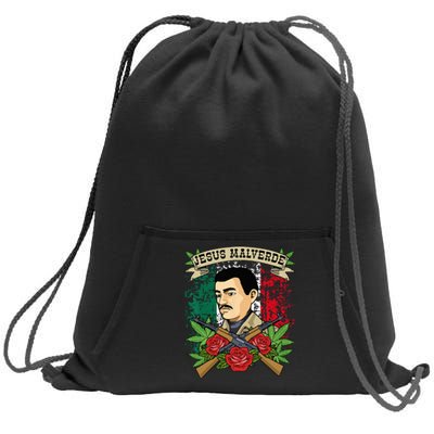 Jesus Malverde For Women & Men Gifts Jesus Malverde Sweatshirt Cinch Pack Bag