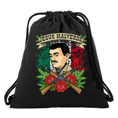 Jesus Malverde For Women & Men Gifts Jesus Malverde Drawstring Bag