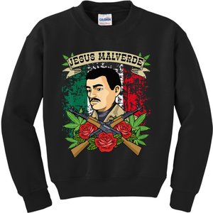 Jesus Malverde For Women & Men Gifts Jesus Malverde Kids Sweatshirt