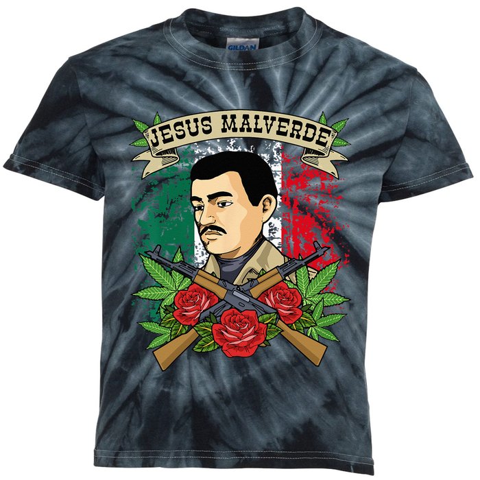 Jesus Malverde For Women & Men Gifts Jesus Malverde Kids Tie-Dye T-Shirt