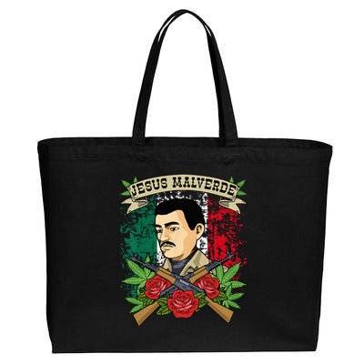 Jesus Malverde For Women & Men Gifts Jesus Malverde Cotton Canvas Jumbo Tote