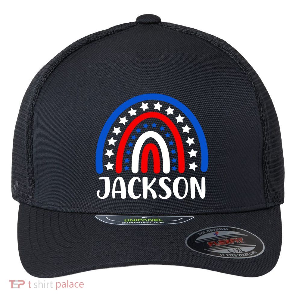 Jackson Mississippi Gift I Love Jackson Usa Funny Gift Flexfit Unipanel Trucker Cap