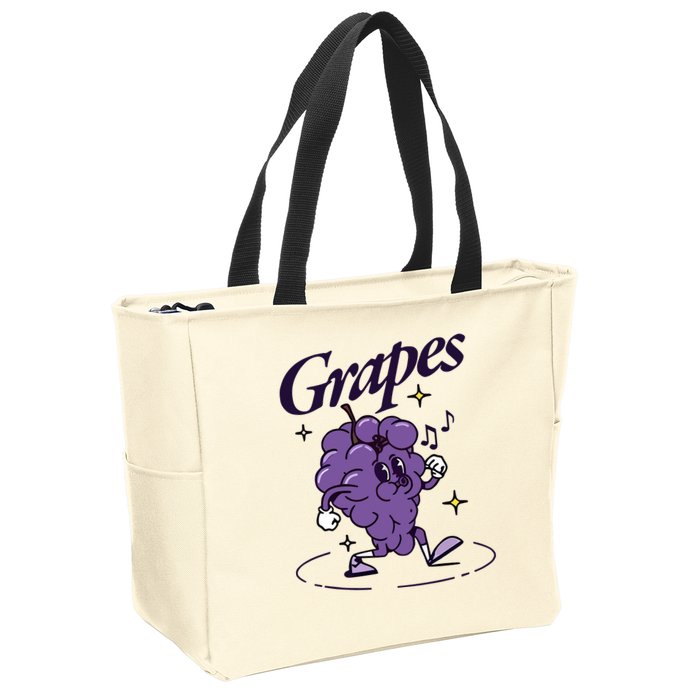 James Marriott Grapes Zip Tote Bag