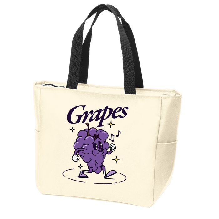James Marriott Grapes Zip Tote Bag