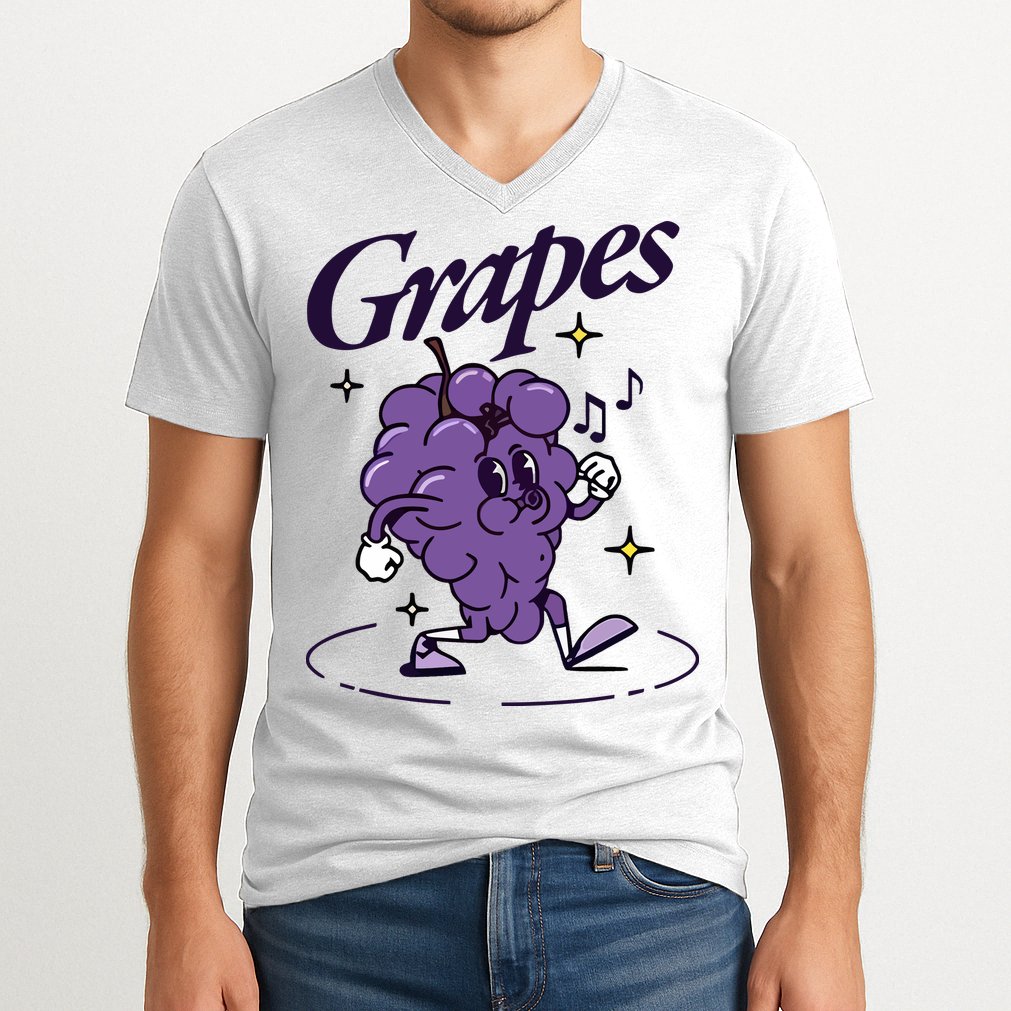 James Marriott Grapes V-Neck T-Shirt