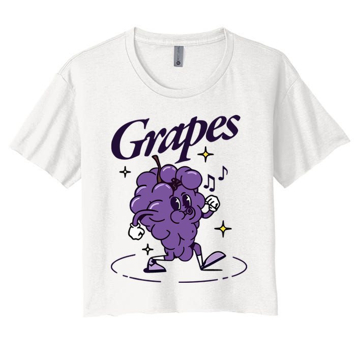 James Marriott Grapes Women's Crop Top Tee