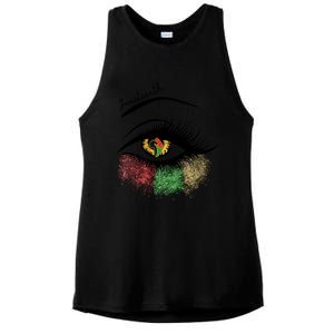 Juneteenth Meaningful Gift For Women Juneteenth Eye African American Cool Gift Ladies PosiCharge Tri-Blend Wicking Tank