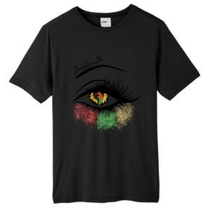 Juneteenth Meaningful Gift For Women Juneteenth Eye African American Cool Gift Tall Fusion ChromaSoft Performance T-Shirt