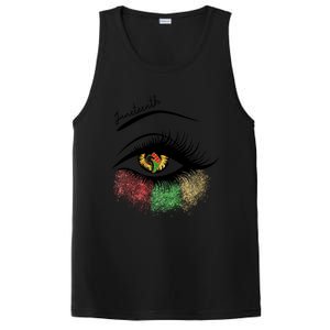 Juneteenth Meaningful Gift For Women Juneteenth Eye African American Cool Gift PosiCharge Competitor Tank