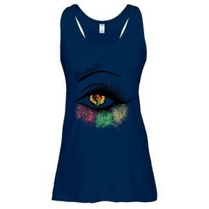 Juneteenth Meaningful Gift For Women Juneteenth Eye African American Cool Gift Ladies Essential Flowy Tank