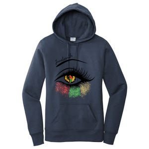 Juneteenth Meaningful Gift For Women Juneteenth Eye African American Cool Gift Women's Pullover Hoodie