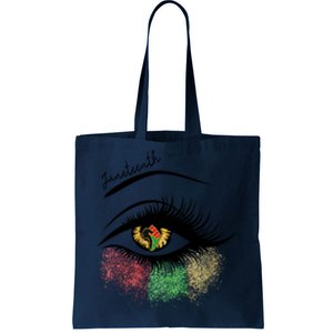 Juneteenth Meaningful Gift For Women Juneteenth Eye African American Cool Gift Tote Bag