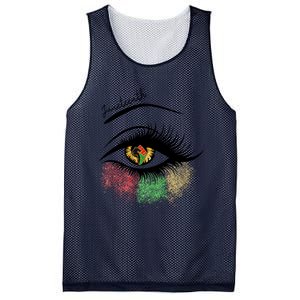 Juneteenth Meaningful Gift For Women Juneteenth Eye African American Cool Gift Mesh Reversible Basketball Jersey Tank