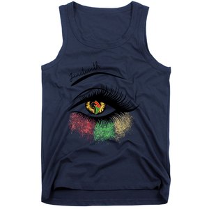 Juneteenth Meaningful Gift For Women Juneteenth Eye African American Cool Gift Tank Top