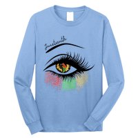 Juneteenth Meaningful Gift For Women Juneteenth Eye African American Cool Gift Long Sleeve Shirt