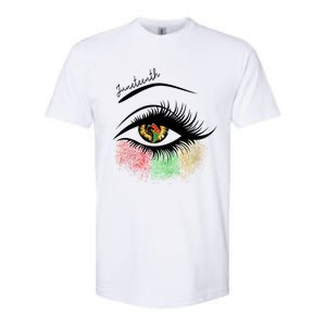 Juneteenth Meaningful Gift For Women Juneteenth Eye African American Cool Gift Softstyle CVC T-Shirt