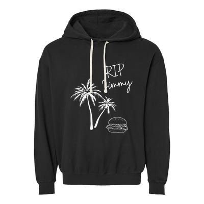 Jimmy! Music Genius! Palm Tree And A Burger! Garment-Dyed Fleece Hoodie