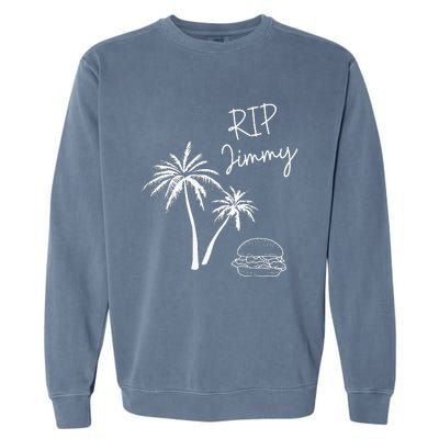 Jimmy! Music Genius! Palm Tree And A Burger! Garment-Dyed Sweatshirt