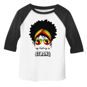 Juneteenth My History Is Strong Black Pride Beautiful Hair Gift Toddler Fine Jersey T-Shirt