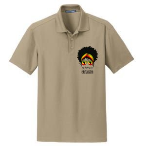 Juneteenth My History Is Strong Black Pride Beautiful Hair Gift Dry Zone Grid Polo