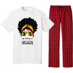 Juneteenth My History Is Strong Black Pride Beautiful Hair Gift Pajama Set