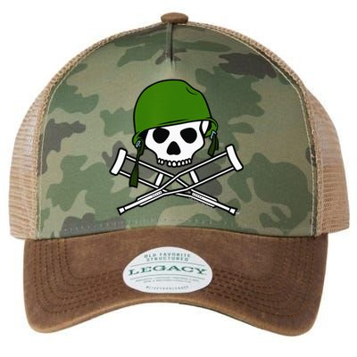 Jackass Military Helmet Skull & Crossbones Logo Legacy Tie Dye Trucker Hat