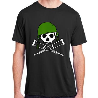 Jackass Military Helmet Skull & Crossbones Logo Adult ChromaSoft Performance T-Shirt