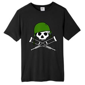 Jackass Military Helmet Skull & Crossbones Logo Tall Fusion ChromaSoft Performance T-Shirt