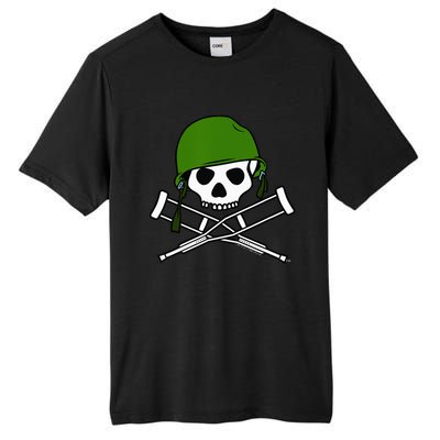 Jackass Military Helmet Skull & Crossbones Logo Tall Fusion ChromaSoft Performance T-Shirt