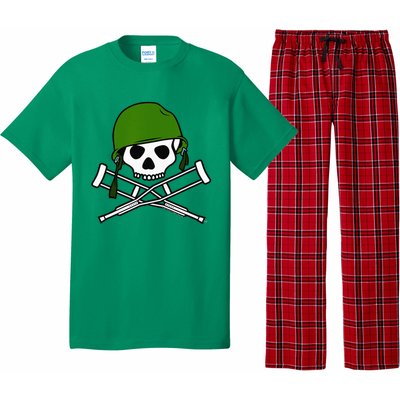 Jackass Military Helmet Skull & Crossbones Logo Pajama Set