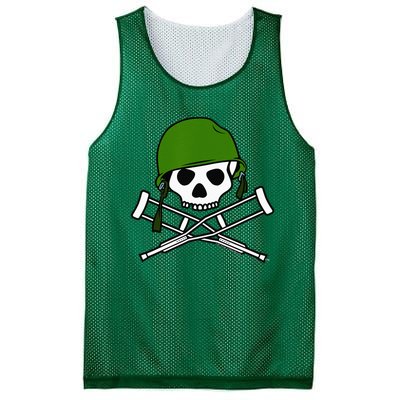 Jackass Military Helmet Skull & Crossbones Logo Mesh Reversible Basketball Jersey Tank