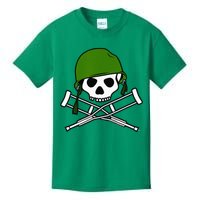 Jackass Military Helmet Skull & Crossbones Logo Kids T-Shirt