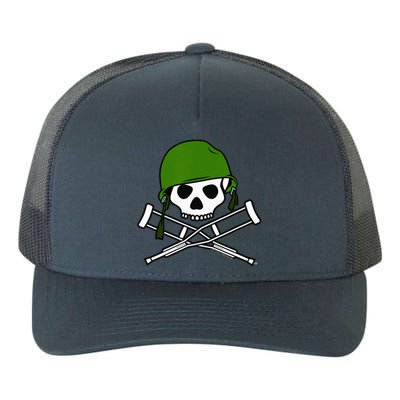 Jackass Military Helmet Skull & Crossbones Logo Yupoong Adult 5-Panel Trucker Hat