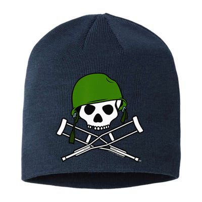 Jackass Military Helmet Skull & Crossbones Logo Sustainable Beanie