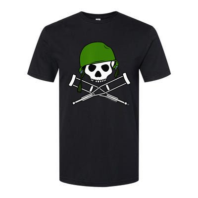 Jackass Military Helmet Skull & Crossbones Logo Softstyle® CVC T-Shirt