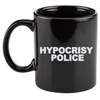 John Melendez Hypocrisy Police 11oz C Handle Ceramic Mug