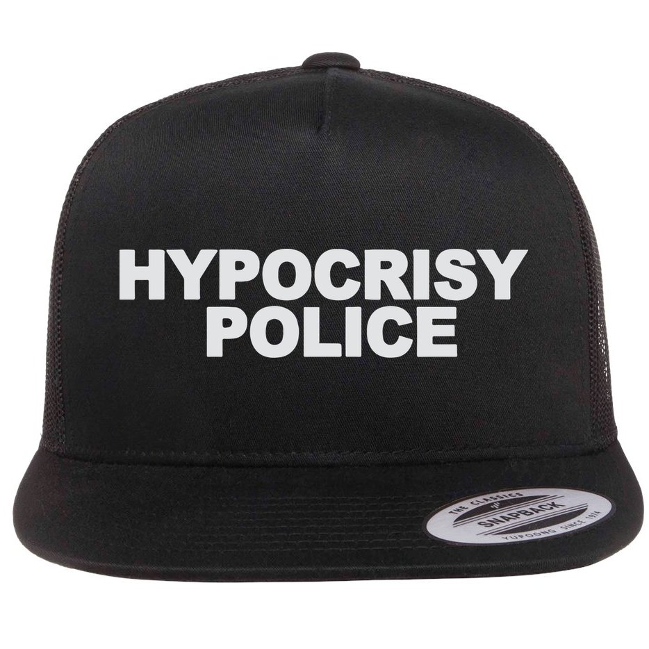 John Melendez Hypocrisy Police Flat Bill Trucker Hat