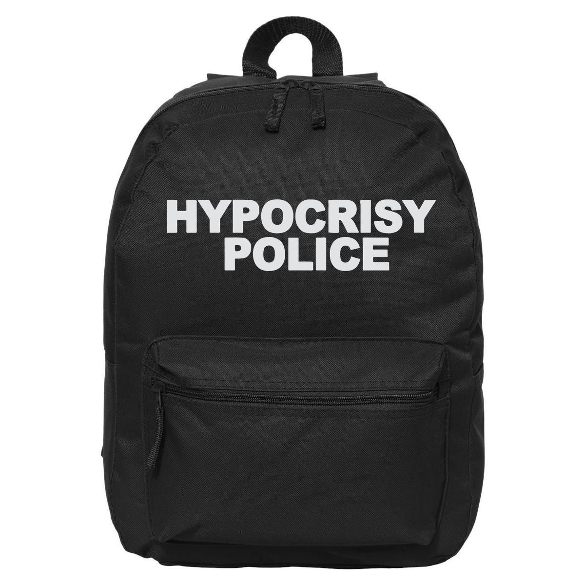 John Melendez Hypocrisy Police 16 in Basic Backpack